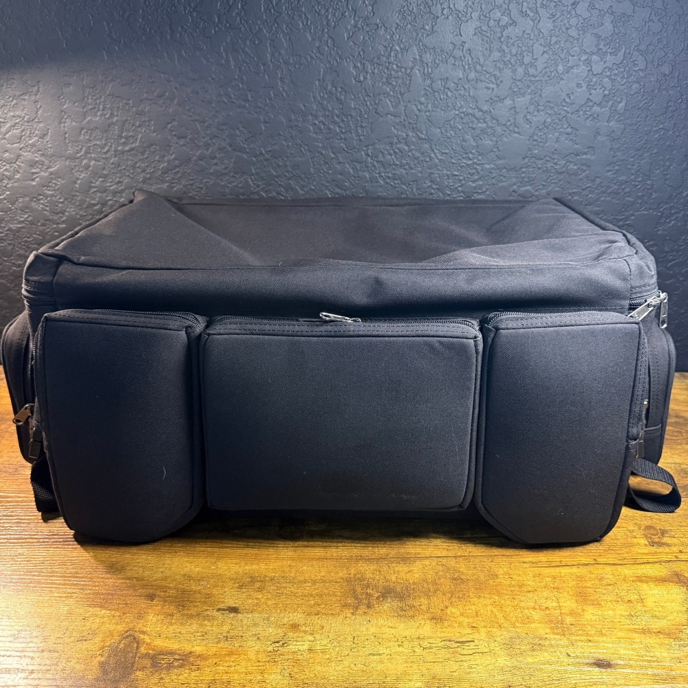T-Bags Tahoe Black Nylon Motorcycle Sissy Bar Tail Bag Luggage Large